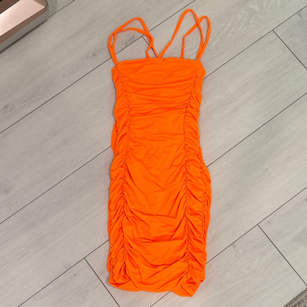 SHEIN Bright Orange Dress